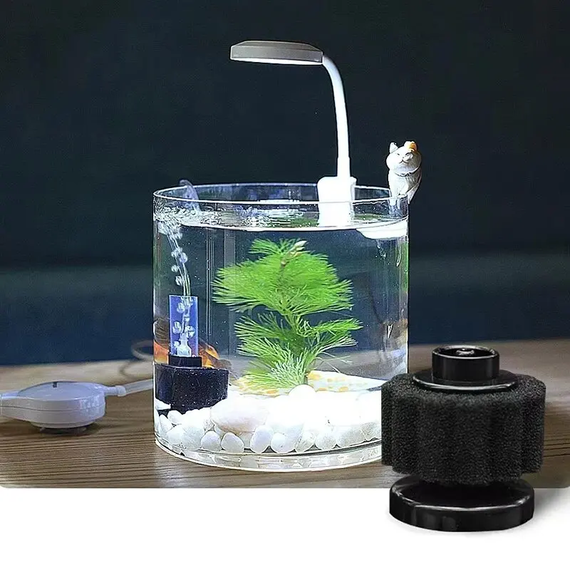 Mini filtro de esponja para acuario, bomba de aire para pecera, estanque de camarones, filtro de esponja bioquímica, filtro de filtración para acuario