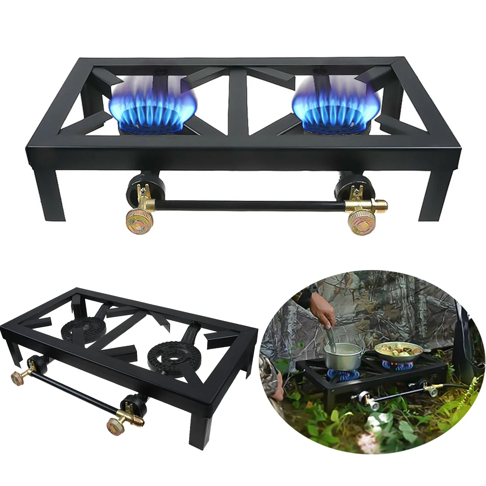 Cheap price gas stove kitchen appliance home use cooker two burner LPG gas stove