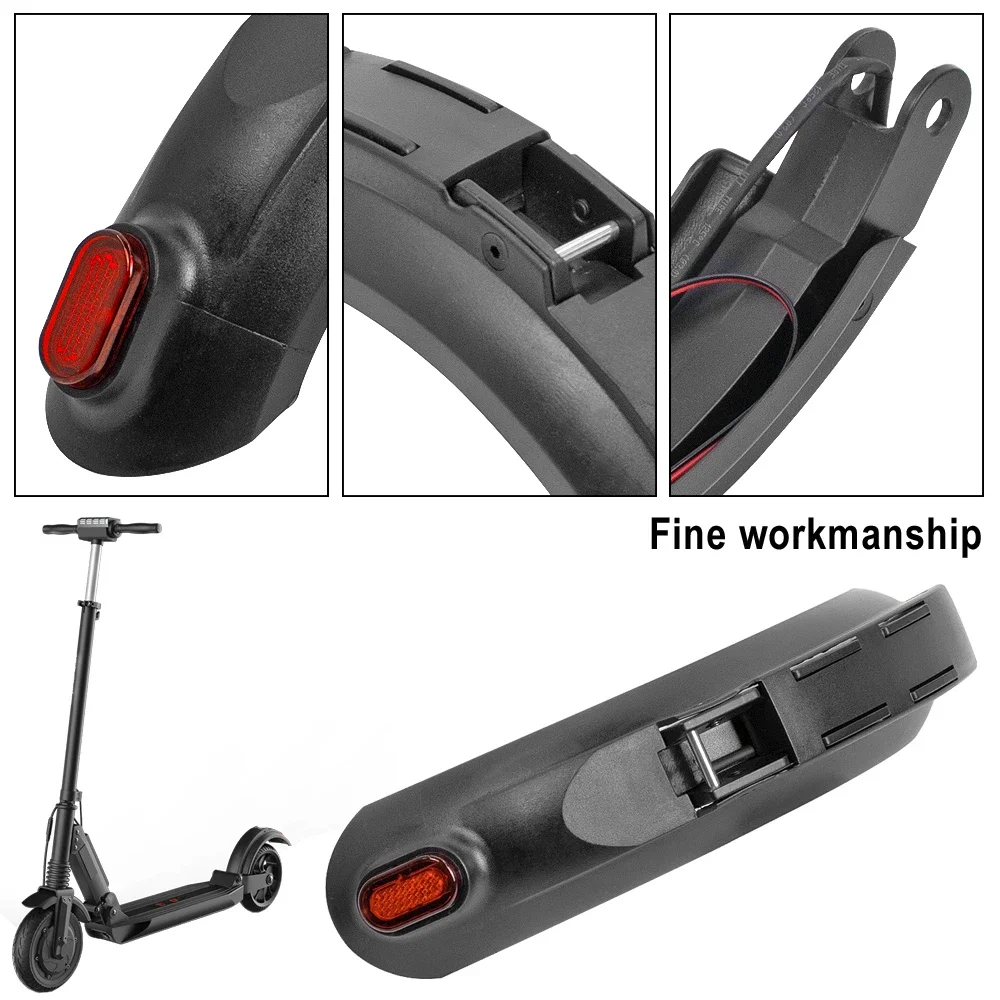 Description Picture 6 of itemRear Mudguard Wing + Warning Tail Light Lamp for Kugoo S1 S2 S3 Electric Scooter Fender Skateboard Back Fender Parts Accessories