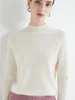 Women's Sweaters Pullovers 100% Merino Wool Knitwear Mock Neck Basic Casual Cashmere Autumn Winter Comfortable Clothing Tops New 3