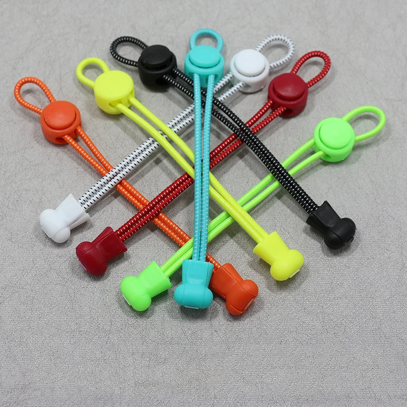 

Эластичные шнурки для обуви с пряжкой, черные и белые