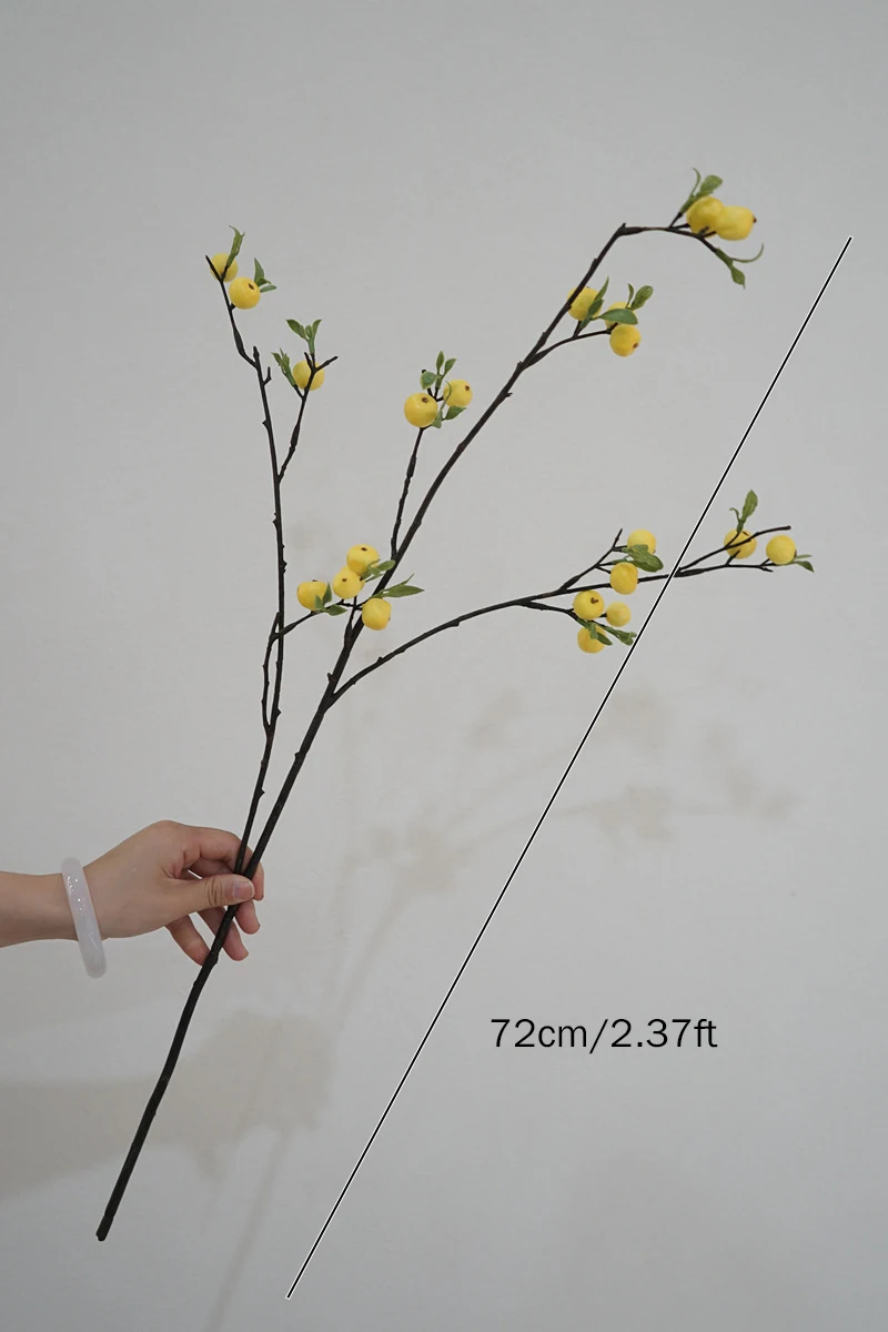 Description Picture 6 of itemArtificial Berry Apple Fruit Flower Branch Living Room Home Decoration Wedding Floral Arrangement Material Christmas Photo Props