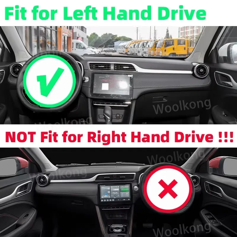 Premium LHD Front & Rear Wiper Blades - Windshield Brush Accessories (Set of 3)