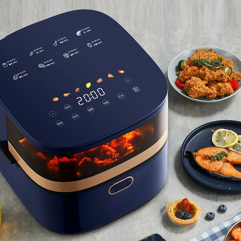 7l 8l air fryer colors owen private label 8litres plastic aluminum accessories air fryer for kitchen chicken 4