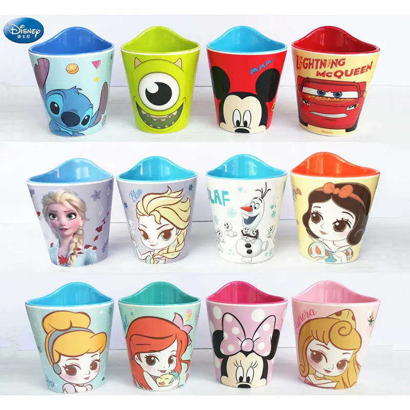 Baby Products Online - Disney Cups Kids Mickey Mouse Minnie Cup Mermaid  Princess Transparent Plastic Milk Cup McQueen Cute Cartoon Toothbrushing  Cup - Kideno