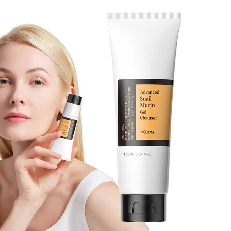 150ml Snail Mucin Essence face wash face Brightening Gel Cleanser Snail Facial Cleanser Face Pores Washing Deep Korea Cosmetics 6