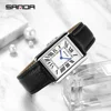 Sanda 1108 New Roman Scale Couple Quartz Watch Belt Fashionable Trend Waterproof Simple Creative Quartz Men's and Women's Watch 1