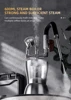 GZZT CMFAK-74 Milk Frother with Water Vapor Separator Frothing Pitcher Stainless Steel Dry Steam Milk Steamer 3