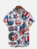 Hawaii Men's Shirt 3D Print National American Flag Short-sleeve Tops Summer Casual Men's Clothes Street fashion Shirts for boys 2