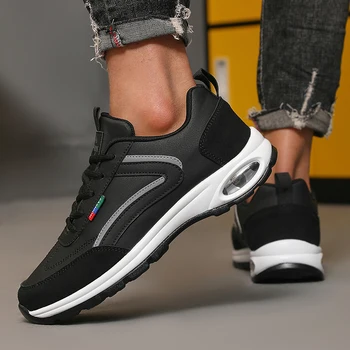 المألوف Avant Garde أحذية رياضية رجالية شبكة محبوكة مظهر عصري الدانتيل يصل تصميم أحذية تنوعا الشارع حذاء كاجوال 3