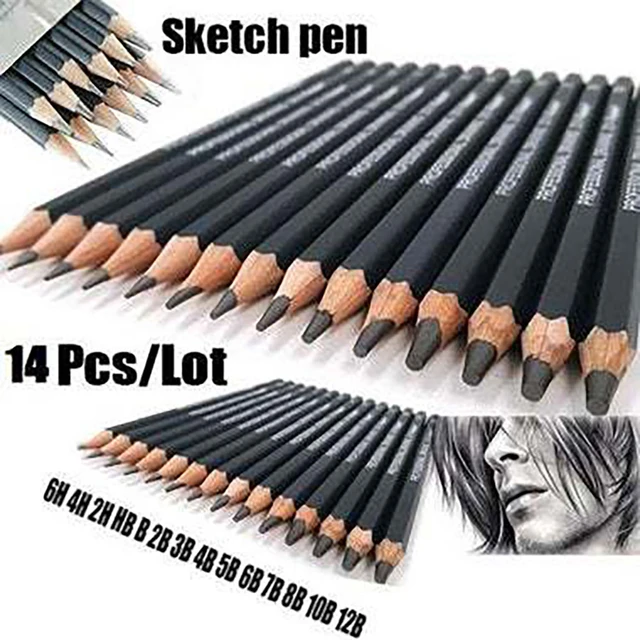 8 Pcs Faber-Castell Graphite Pitt Matt Pencil Set HB, 2B, 4B, 6B, 8B, 10B,  12B, 14B Sketching Drawing Artists' Quality - AliExpress