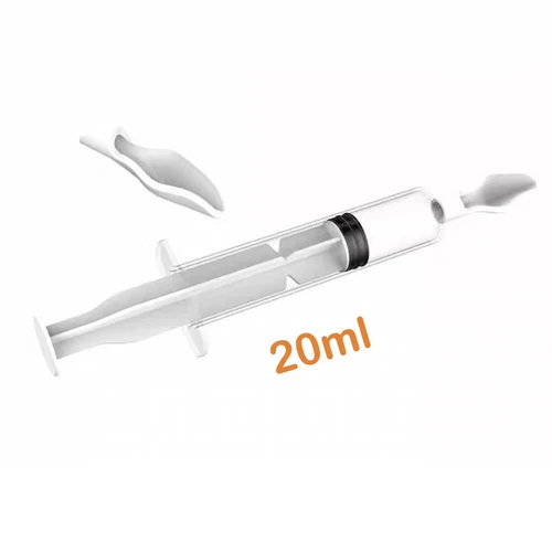 수동 주사기 포함 새 앵무새 피더 스푼, 아기 새 물 우유 약 수유 주사기, 20ml 3