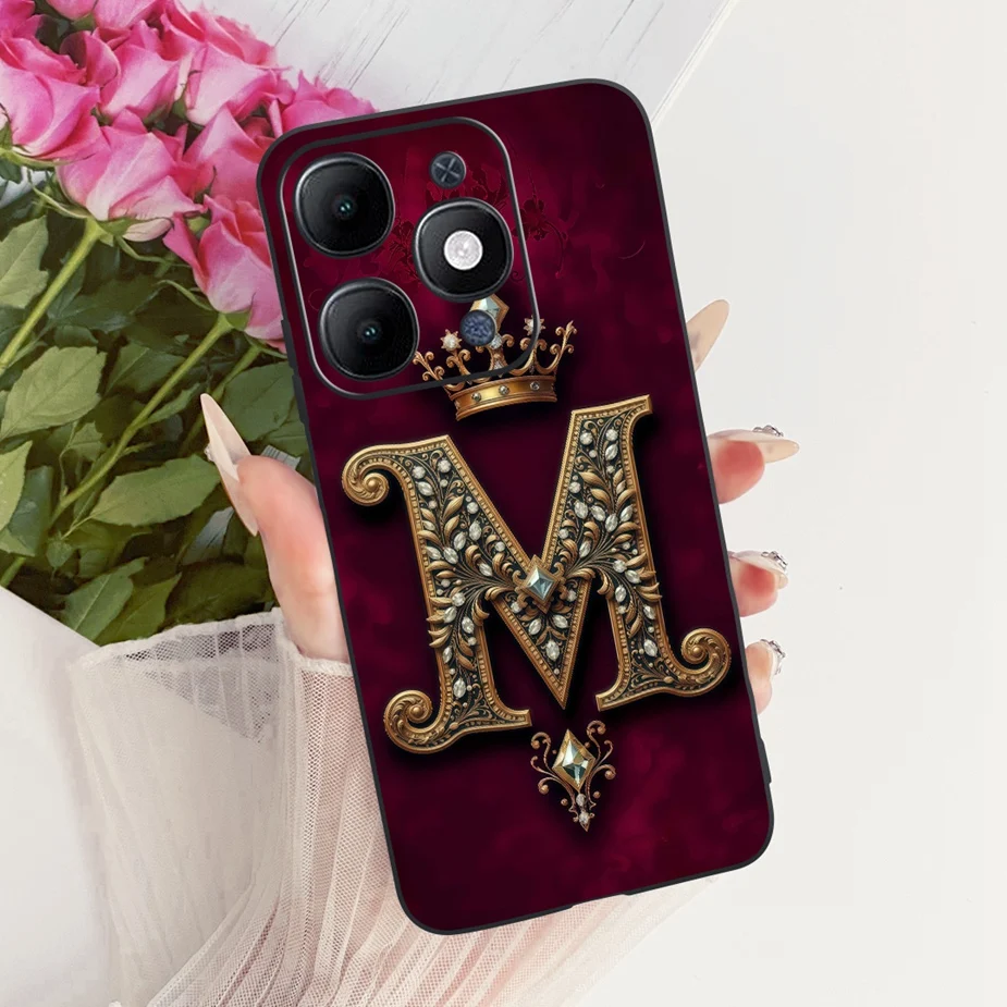 Luxury Crown Letters Soft Silicone Phone Case - Elegant Protective Cover