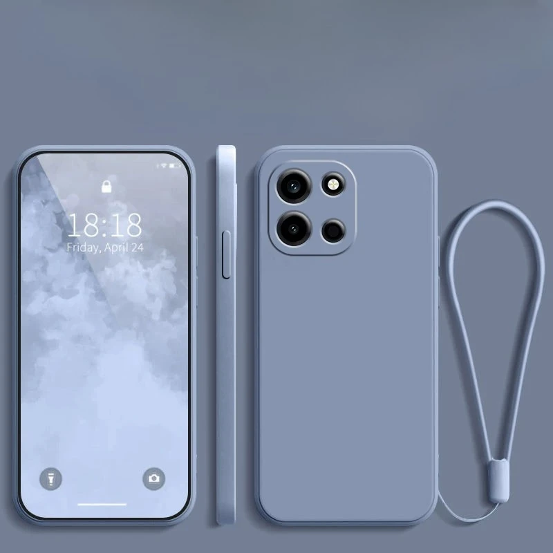 Enhanced Protective TPU Matte Shockproof Case with Lens Protection and Lanyard Attachment