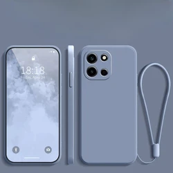 Enhanced Protective TPU Matte Shockproof Case with Lens Protection and Lanyard Attachment for Onrplus Nord 6 (Gray)