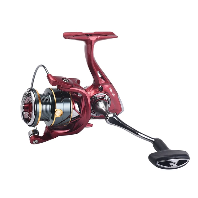 Lizard Fishing Tackle Spinning and Rotating Reel Stainless 9 + 1 Bearings  Metal Handle Plastic Fishing Reels 5.2:1 Speed Ratio