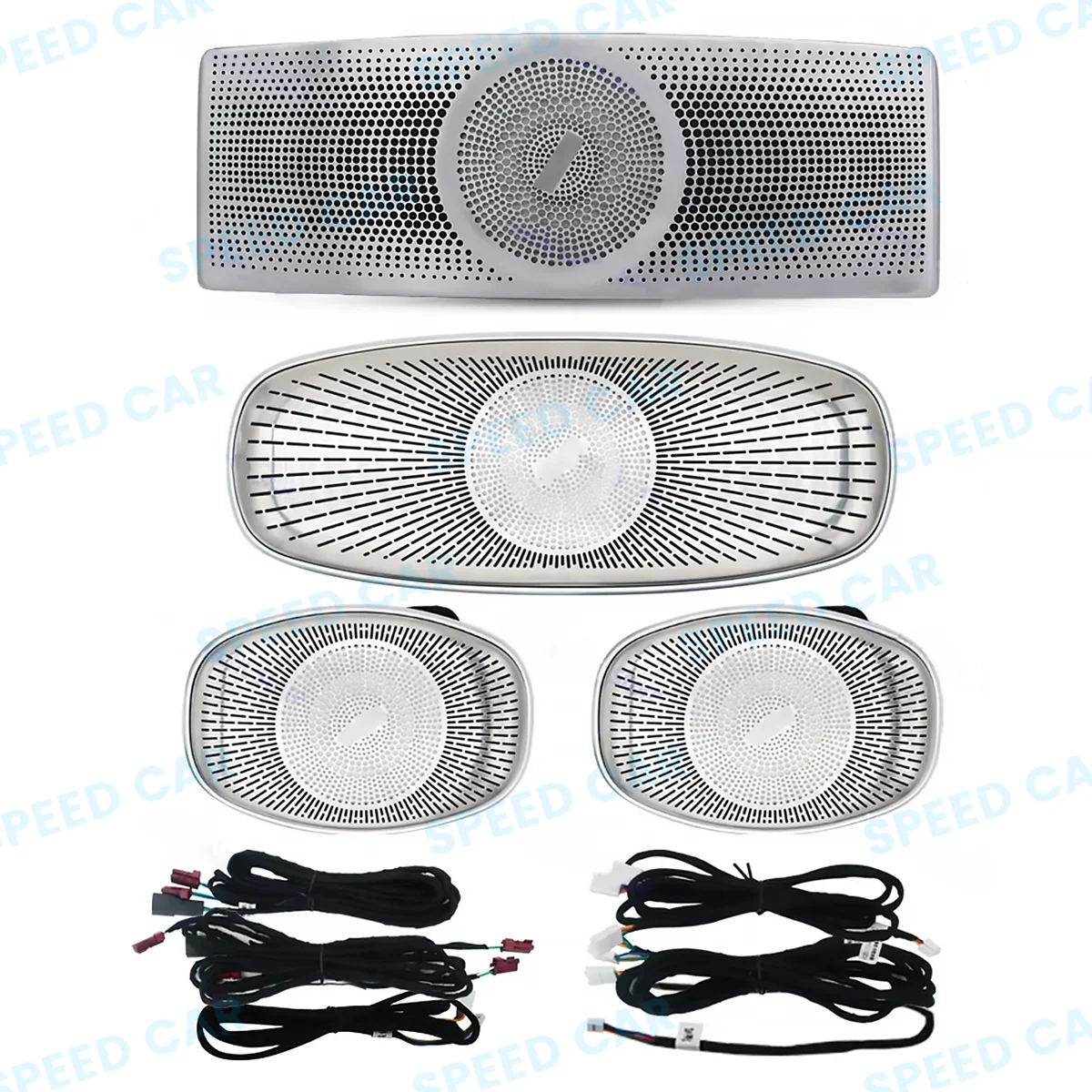메르세데스 벤츠 W205 W213 W222 W167 X253 C/E/S용 64색 자동차 천장 LED 스피커, LED 안경 케이스, 혼, 분위기 조명