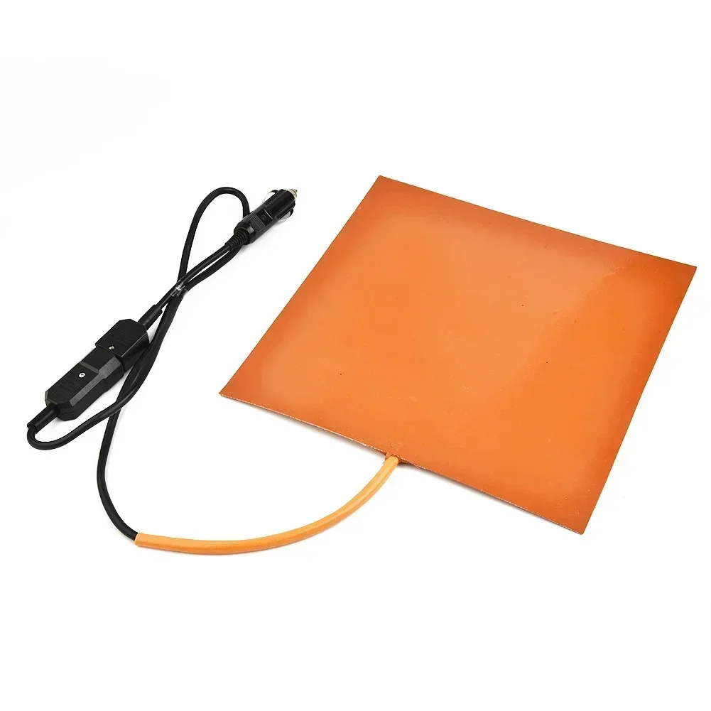 Silicone Heating Pad Mat 28x28cm 12V 150W Quick Heater Food Delivery Bag Warming Accessories Cord Length 100cm electric heating pad