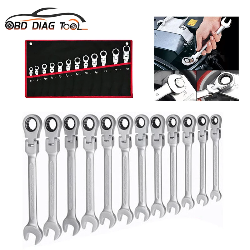 New Multi Car Wrench Set Key Ratchet Wrench Universal Wrench Spanners