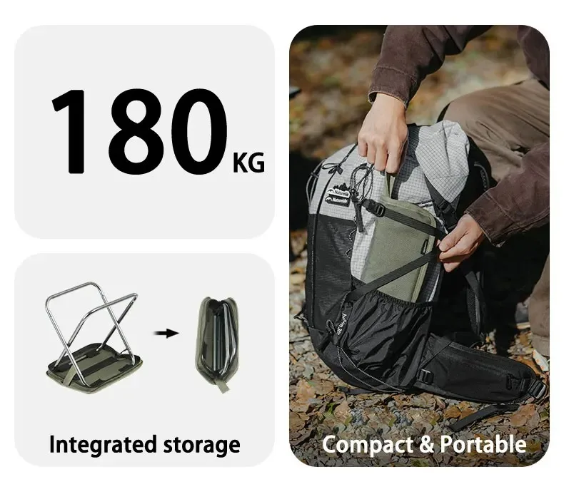 Naturehike telkimistooli paigaldusvaade