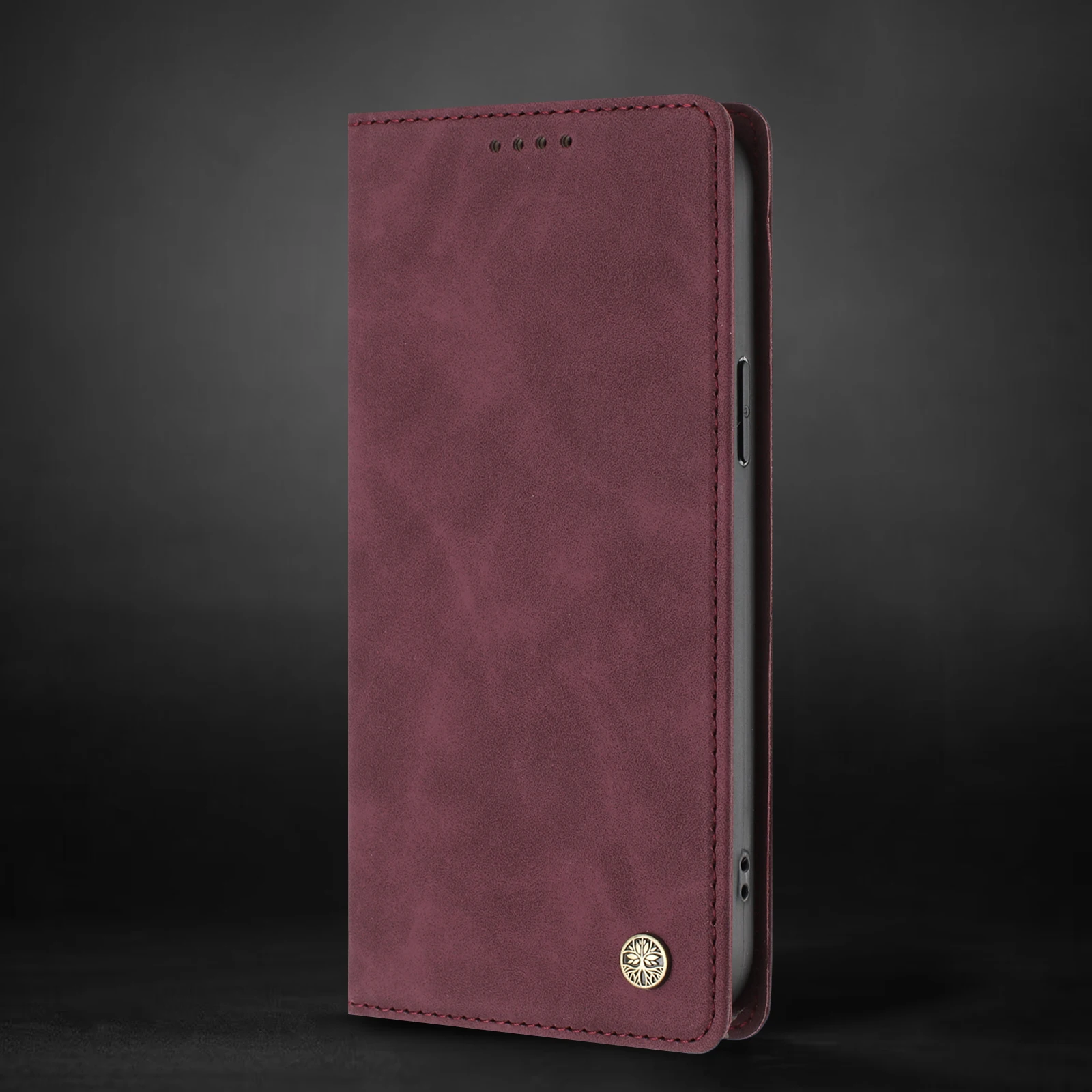 Luxury RFID Blocking Leather Wallet Phone Case with Card Holder and Protective Cover