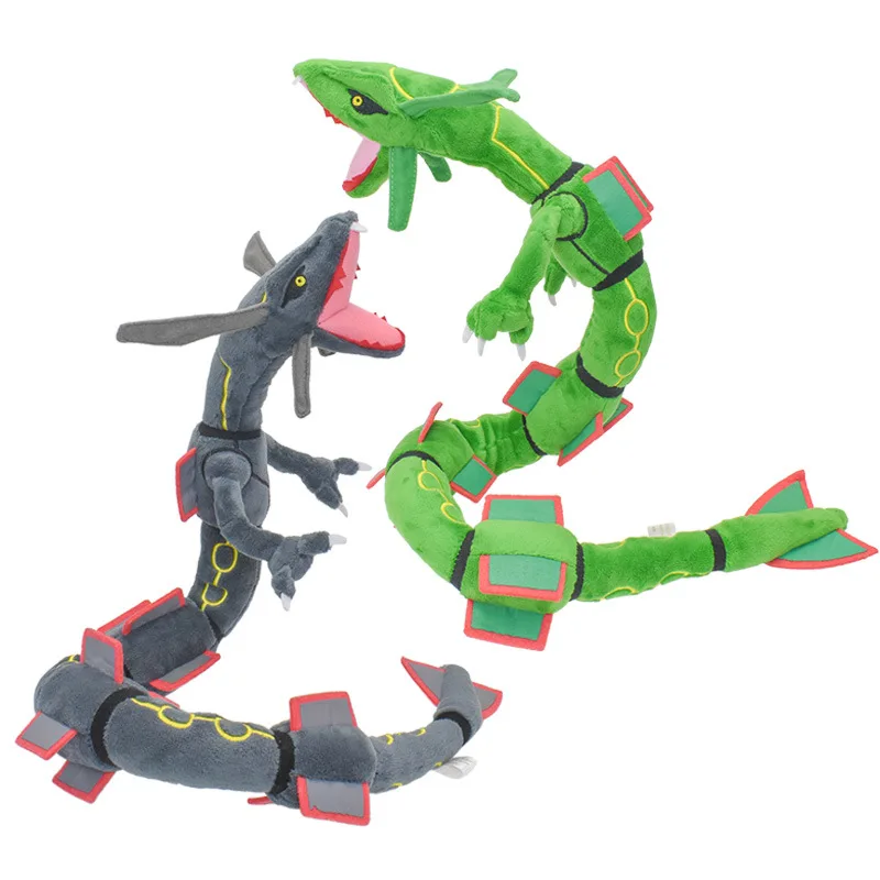 80cm Cute Rayquaza Plush Toy Japanese Style Stuffed Anime Pokemon Shiny  Rayquaza Doll Home Decor Christmas Gift For Child Kids