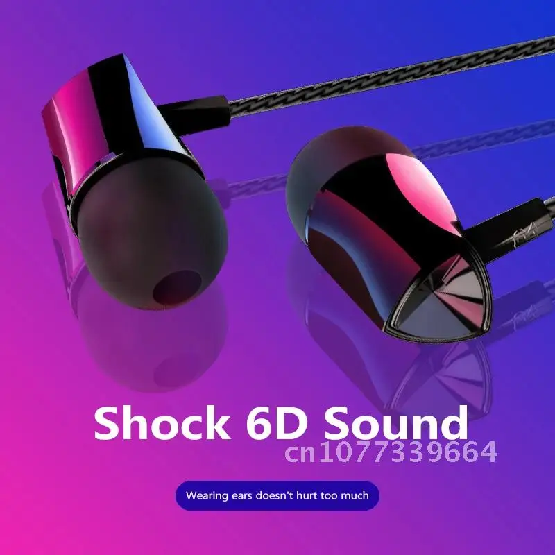 

Wired Quad-core Headphones 3.5mm Stereo Earphone Phone Bass Headphone Sport Earbuds Wire Headset With Mic Music Earphones
