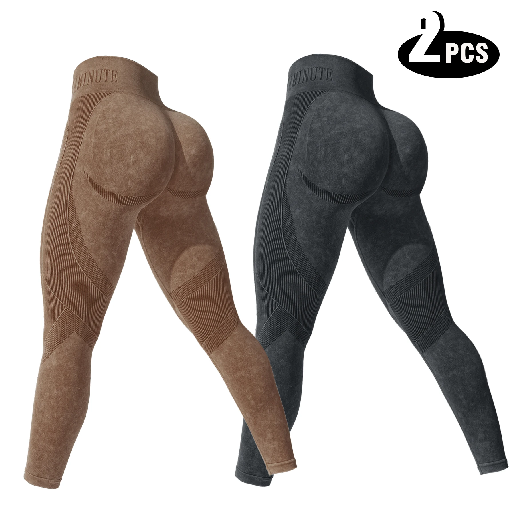 2 pieces black brown