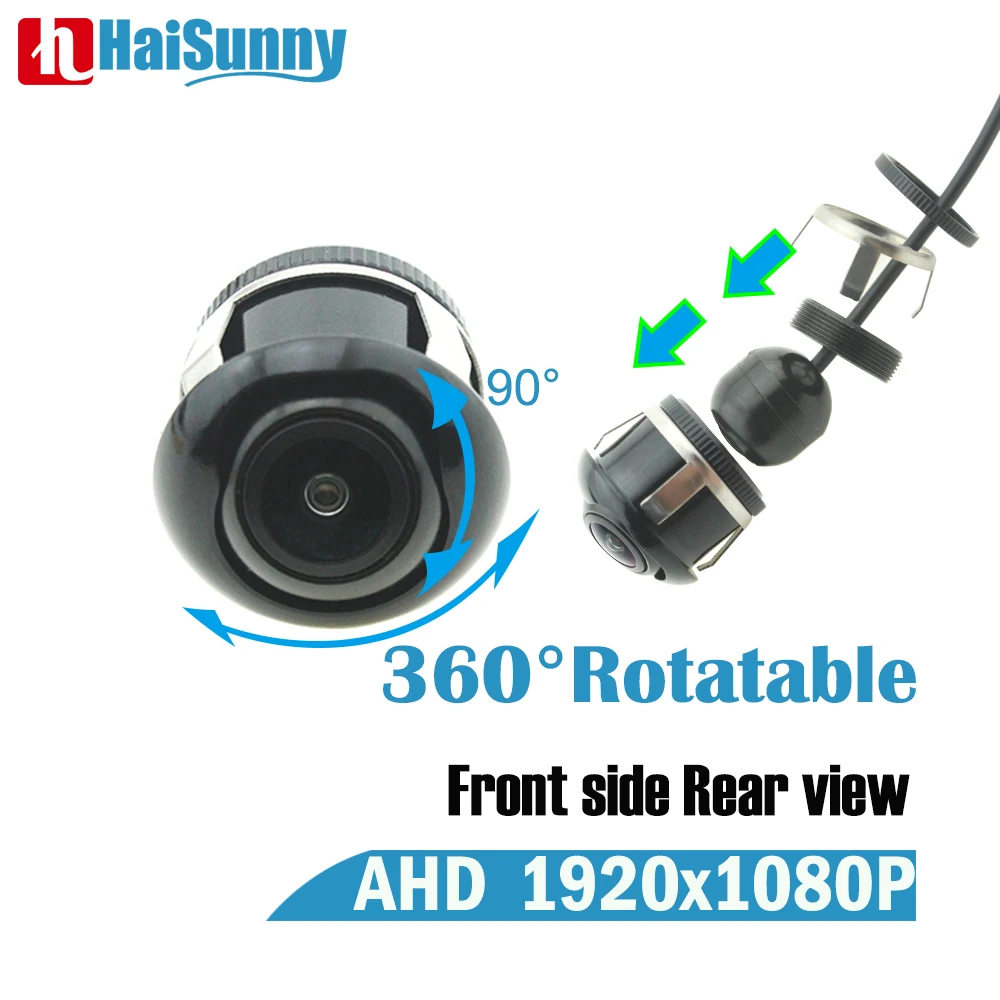 HD Night Vision 360 Degree Car Rear View Front Camera Parking Cam Waterproof 