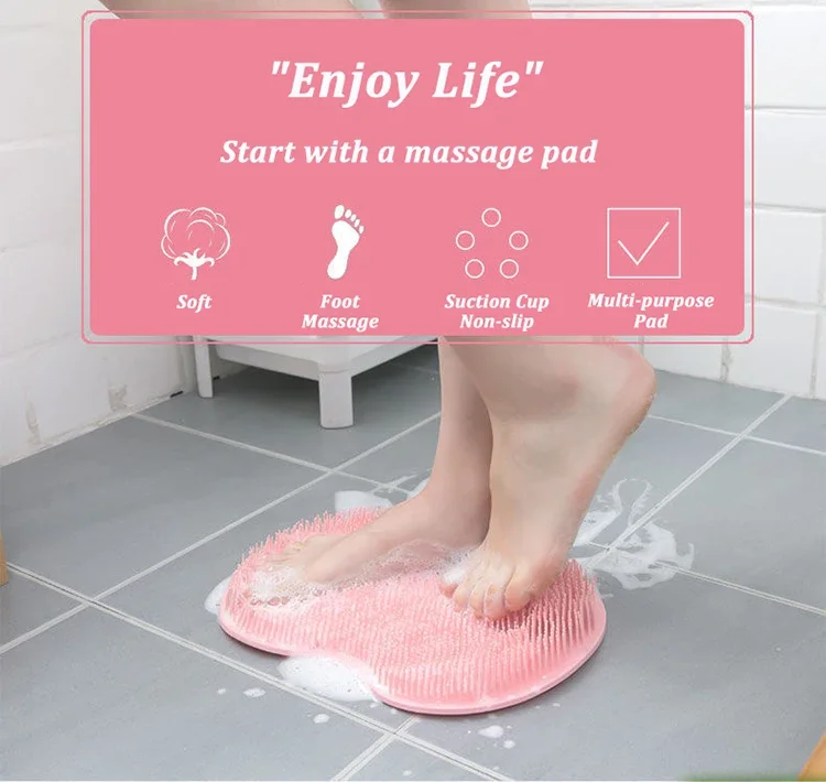Description Picture 5 of itemFoot Rubbing Back Rubbing Artifact Bathroom Massage Bath To Remove Dead Skin Feet Wash Silicone Bathtub Non-slipBath Mat