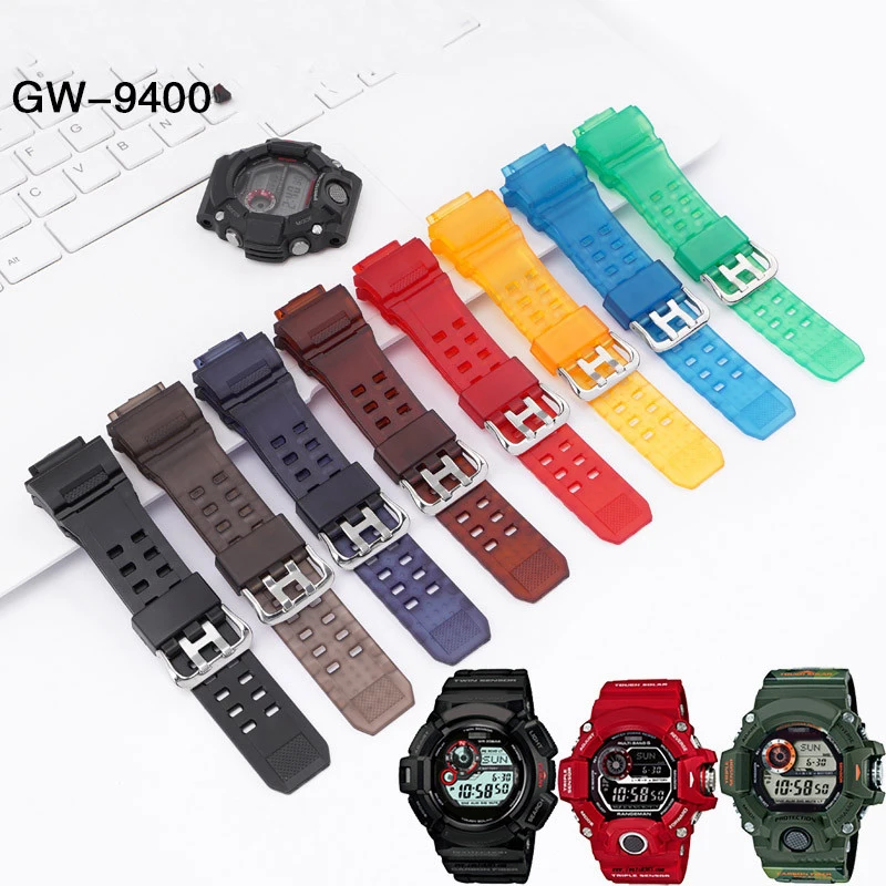 Cinturino Per Orologio In Gomma Siliconica Per Casio G-Shock Gw-9400 Sostituzione Per Uomo Sport Cinturino Da Polso Impermeabile Accessori Per Braccia