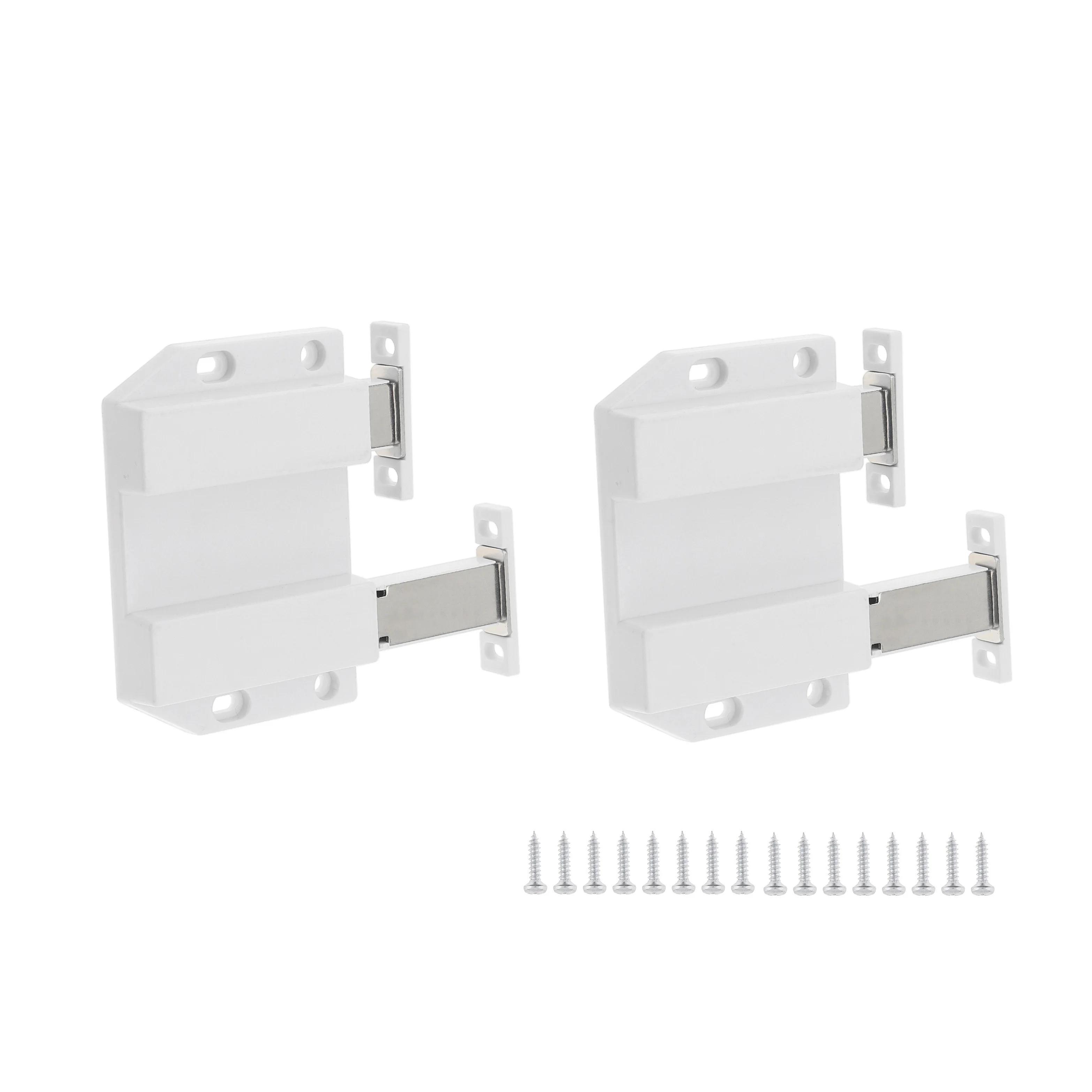 

2pcs ABS Material Heavy Duty Double Head Magnetic Push Latches for Cabinet Drawers Touch Push Release Latch