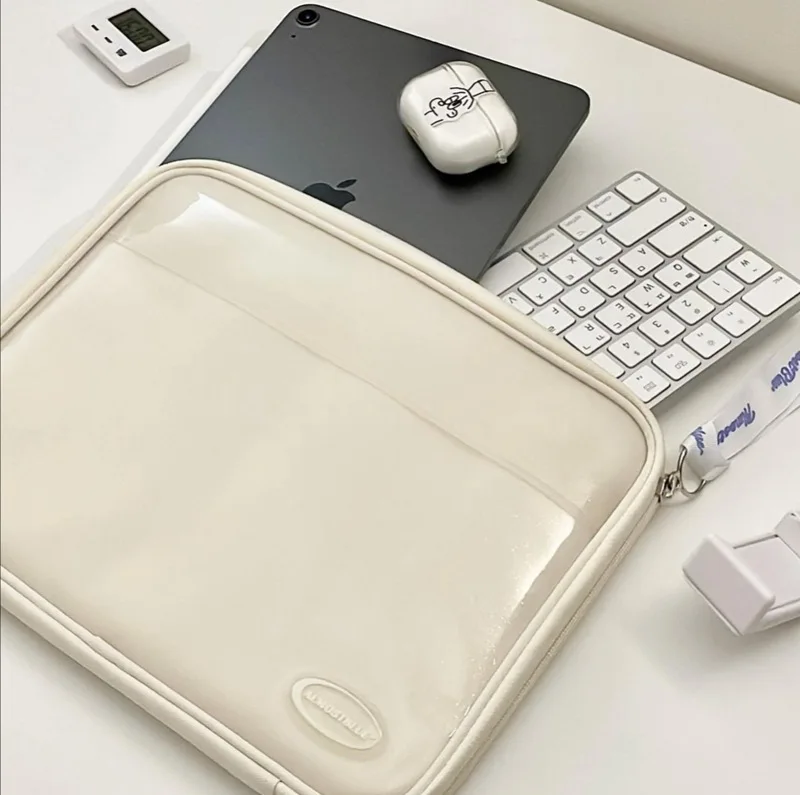 Bolsa do Forro do Portátil da Tabuleta para o ar do Ipad 10.9 Xiaomi Pad Case do Macbook Air m1 Bolsa Macio Portátil Armazenamento do Teclado 1113.3 - Imagem 4