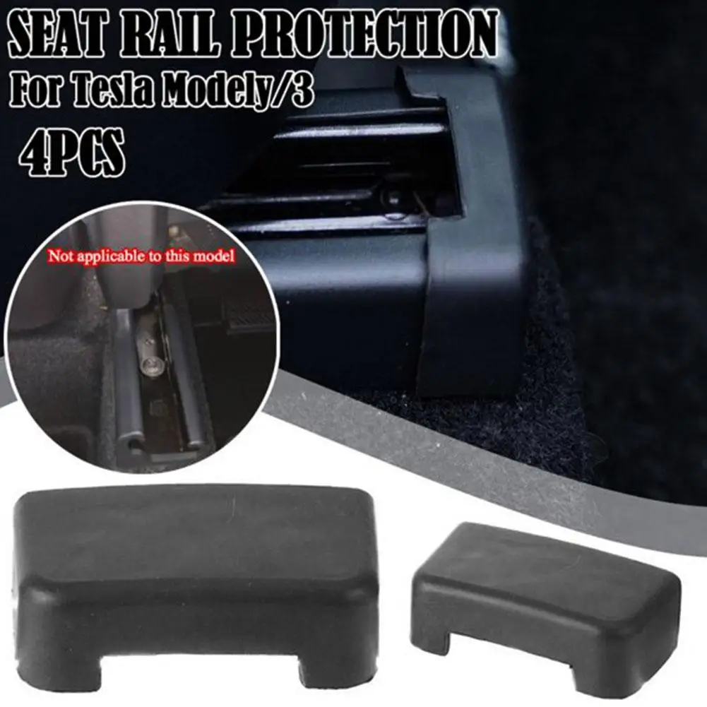 TPE Rubber Car Interior Accessory Plug for Rear Seat Slide Rail Protection