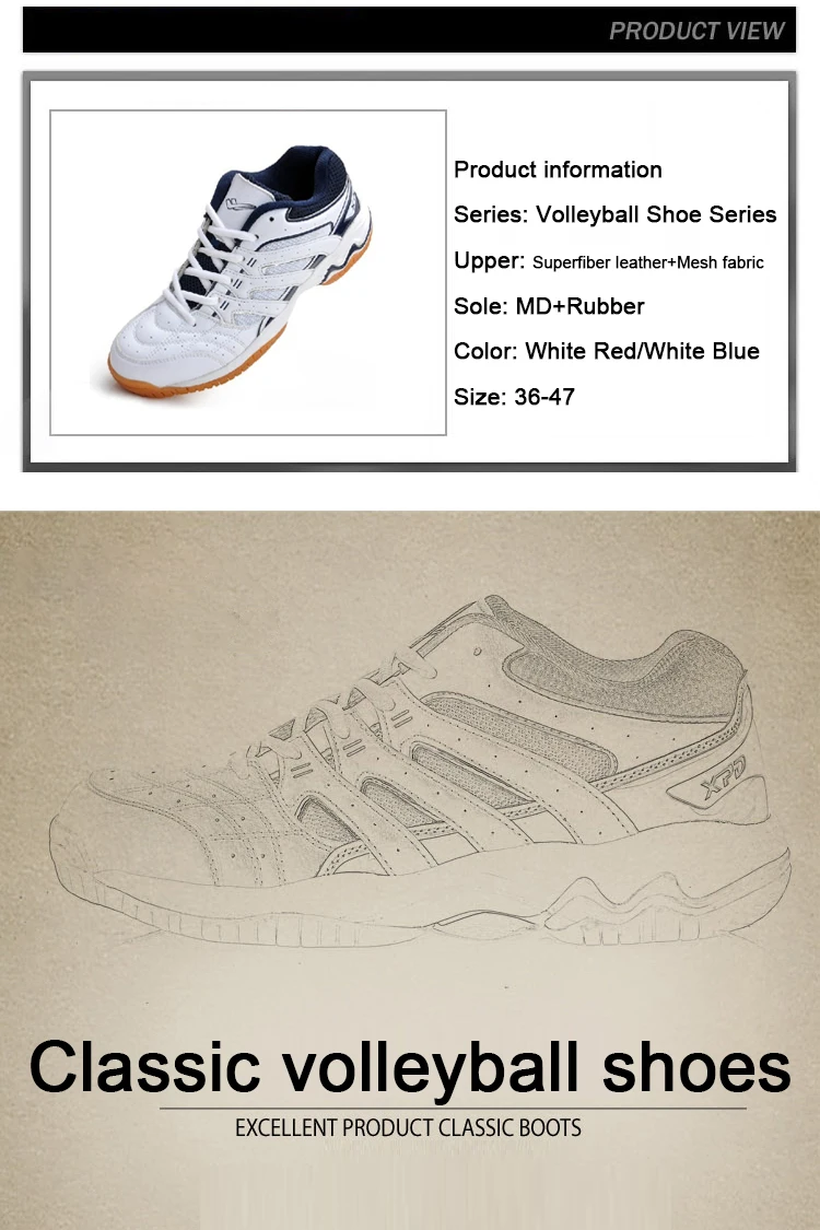 Description Picture 4 of itemNew Men's and Women's Volleyball Shoes Outdoor Multi functional Sports Shoes Professional Training Shoes