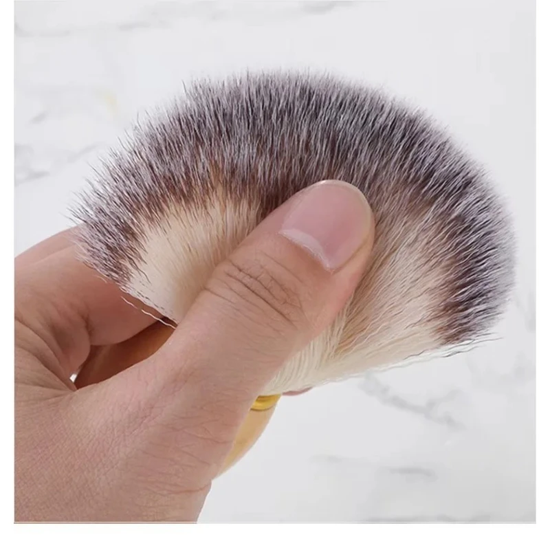 Spazzola per barba in legno Spazzola per barba manuale per capelli in nylon Setole Comoda spazzola per barba Strumento per capelli di bellezza - immagine 4