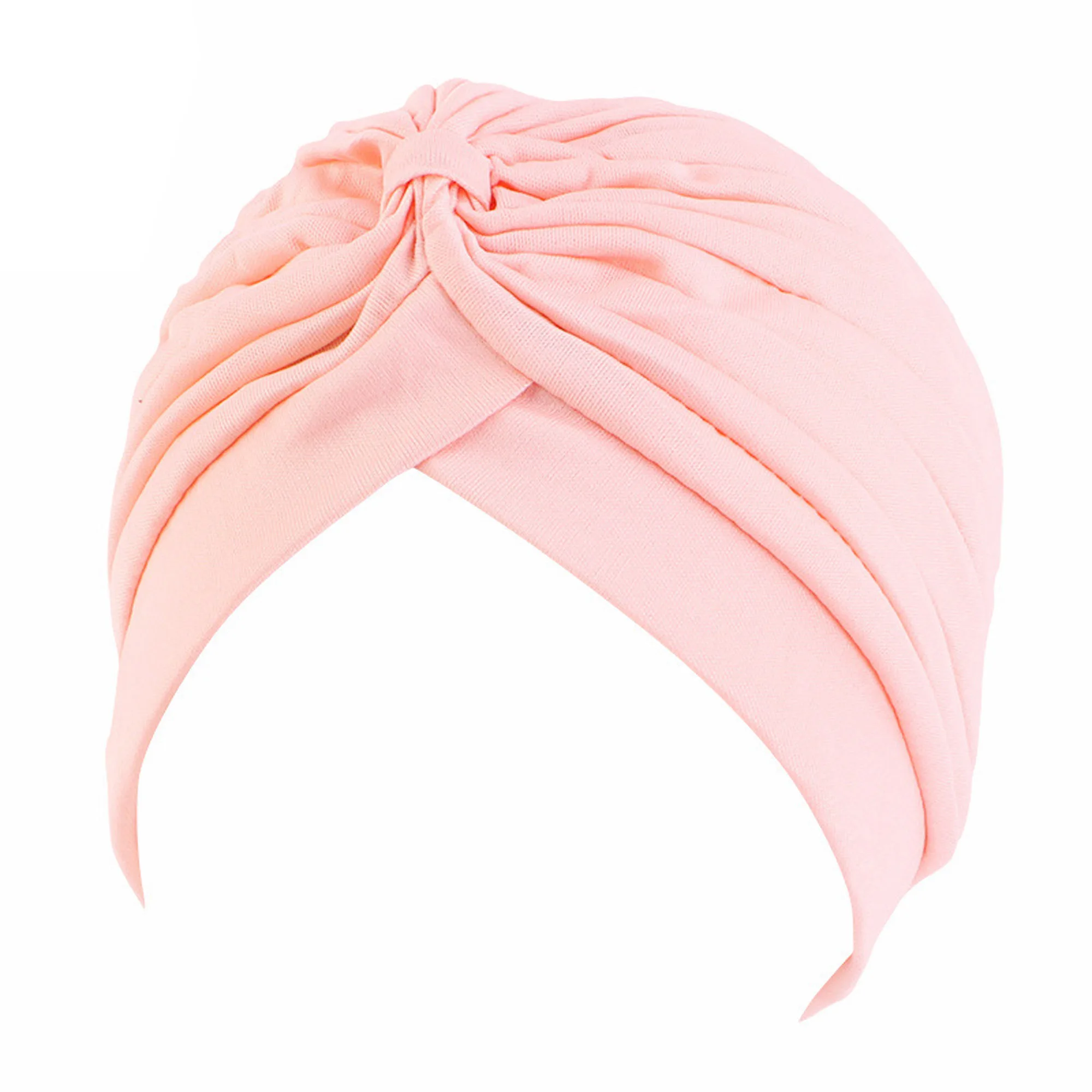 1pc 12 Colors Women Hair Wrap Muslim Turban Hijab Twist Pleated Bonnet Ladies Head Cap Islamic Headband Headwrap