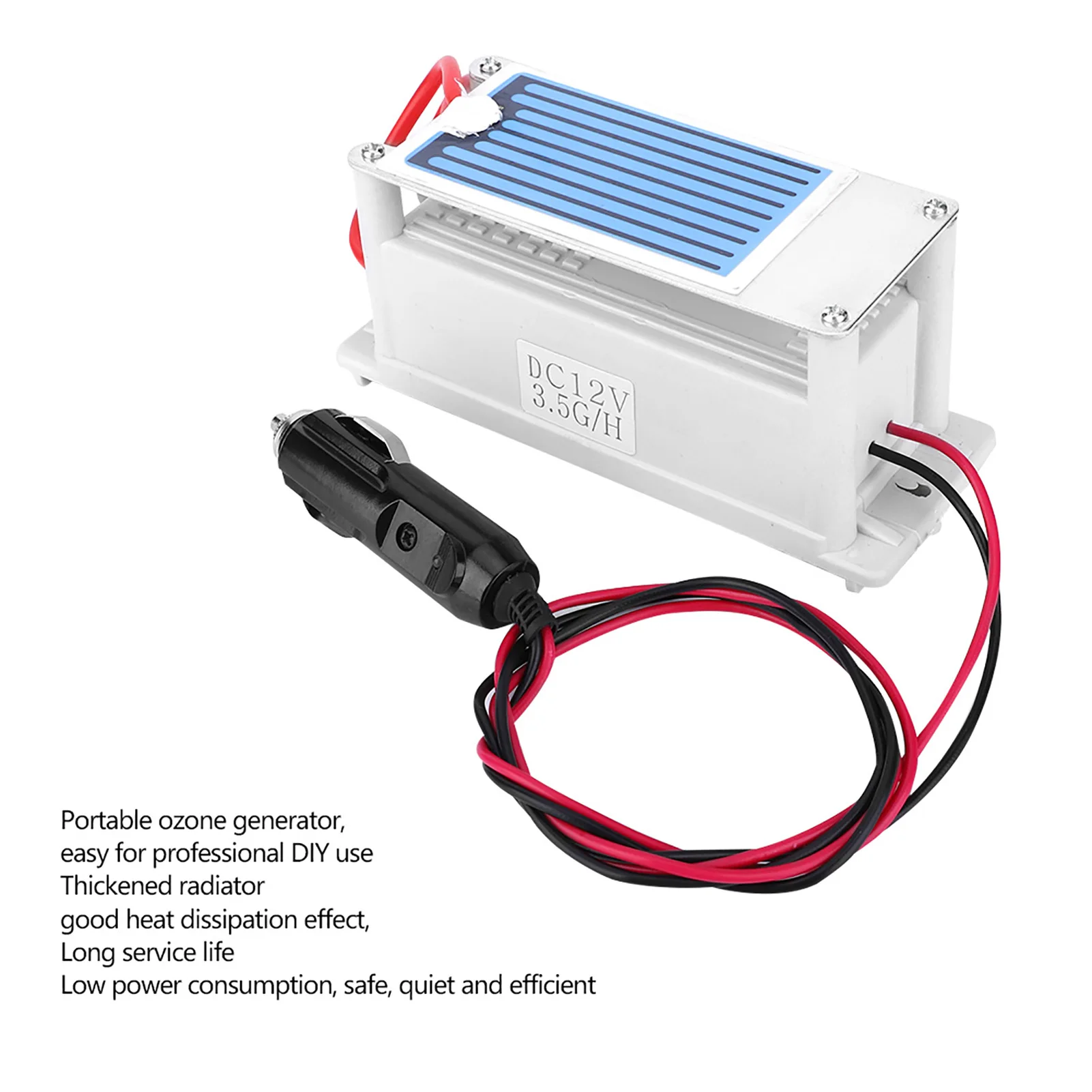 Description Picture 6 of itemDC 12V 3.5g Integrated Car Ozone Generator Ozonizer Machine Air Purification Cleaning Tools