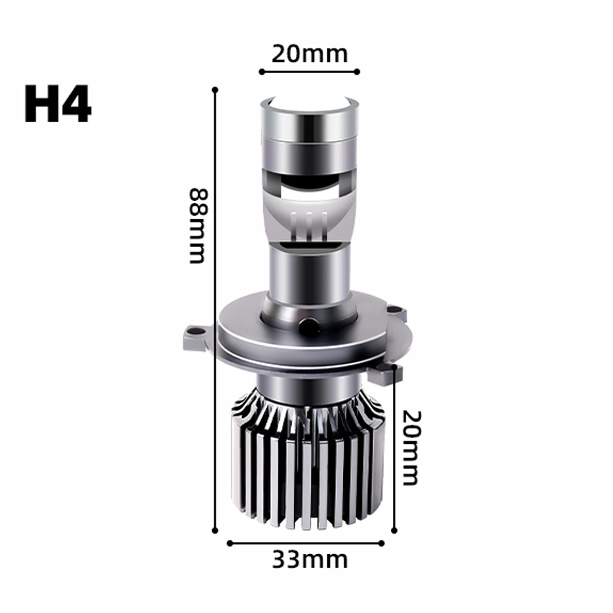 H7 LED Laser Lenses for Cars H10 9005 HB3 9006 HB4 H11 Mini Loupe H4 Laser Headlight Bulb LED Lens Projector 200W 12V Auto Lamps