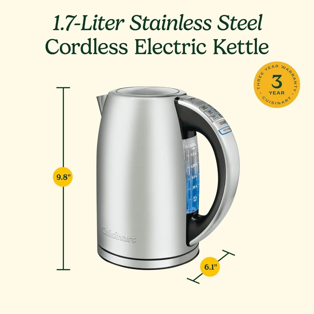 1.7-Liter Stainless Steel Cordless Electric Kettle 6