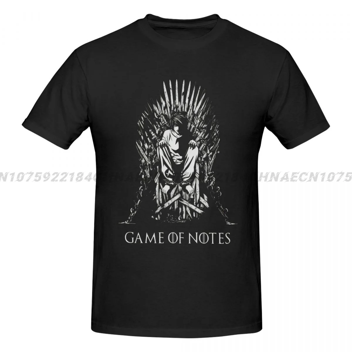 2024 Death Note Game Of Notes T-Shirt Da Uomo Stampate Abbigliamento Divertente Top Casual In Cotone Oversize Manica Corta Da Uomo