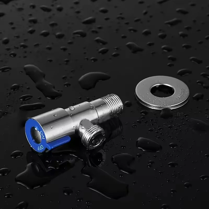 Bathroom Basin Sink Faucets Taps Angle Stop Valve Brass Black Finish G1/2" Shut Off Valve Bathroom Toilet Bidet Shower Water Tap