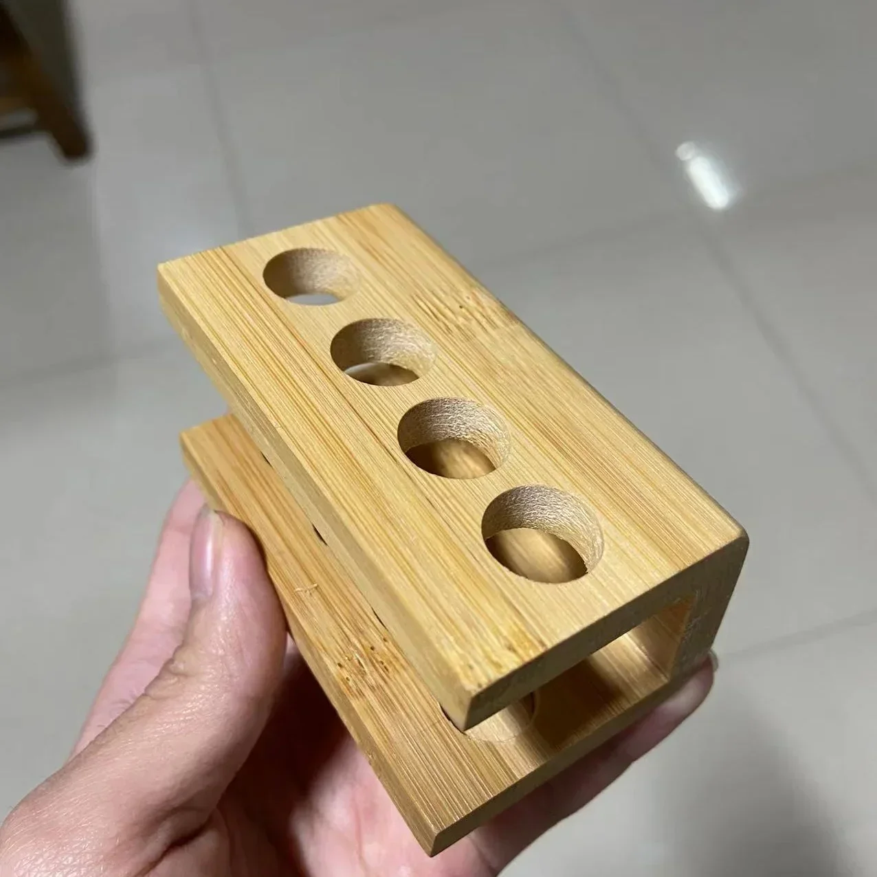 Multi Slots Electric Toothbrush Head Holder Home Mini Portable Durable Hotel Non Slip Freestanding Natural Bathroom Bamboo Stand Toothbrush Holder