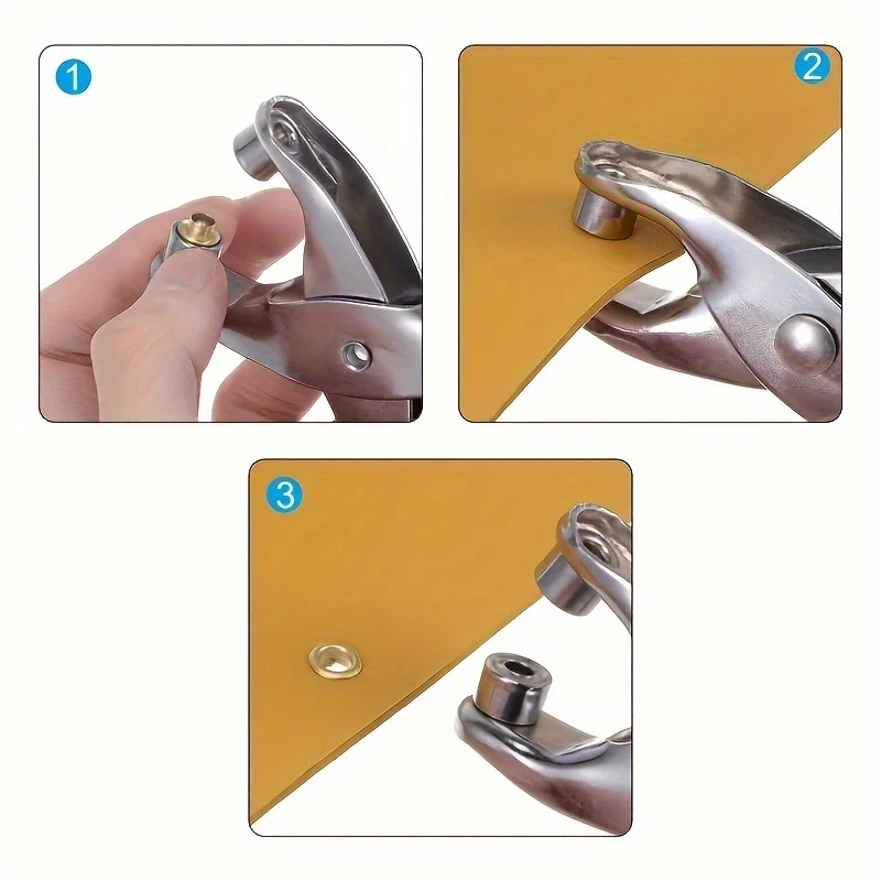 Grommet Eyelet Plier Set, Hole Punch Pliers Kit For Leather Cloth