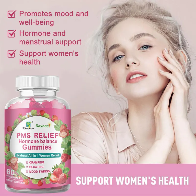 

1 bottle of cranberry slices anti-aging and whitening tablets+soothing hormone balance gummies natural all in one female