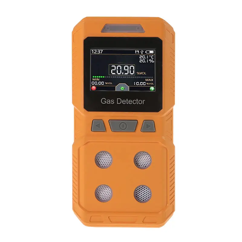 

Screen Display Human Voice Prompt Industrial Gas Detector CO/EX/HS/O2 4 in 1 Gas Analyzer