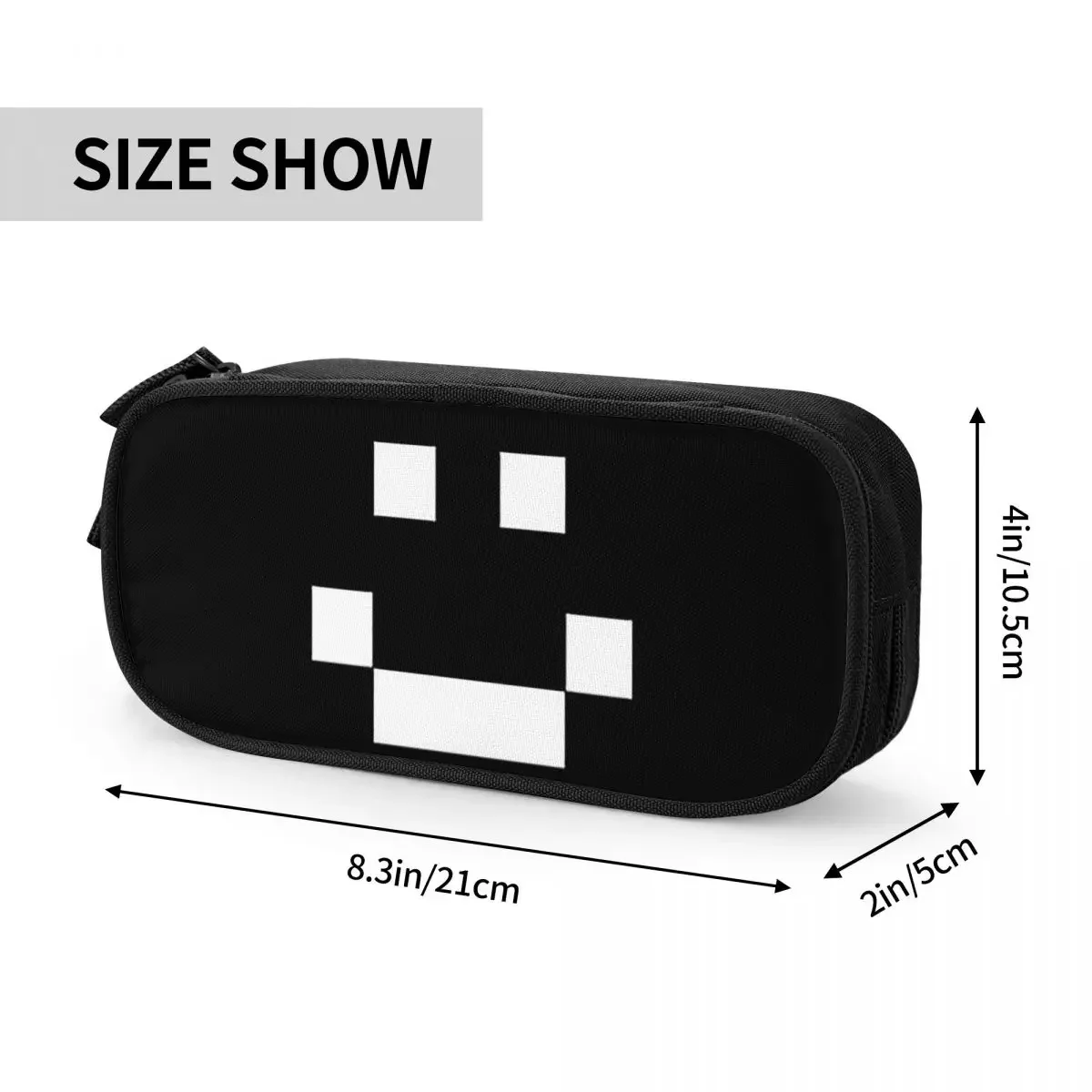 Quackity Merch Smile Pencil Cases Large Capacity Pen Bags Pen Box Pencil Pouch For Boys Girls Students Stationery School