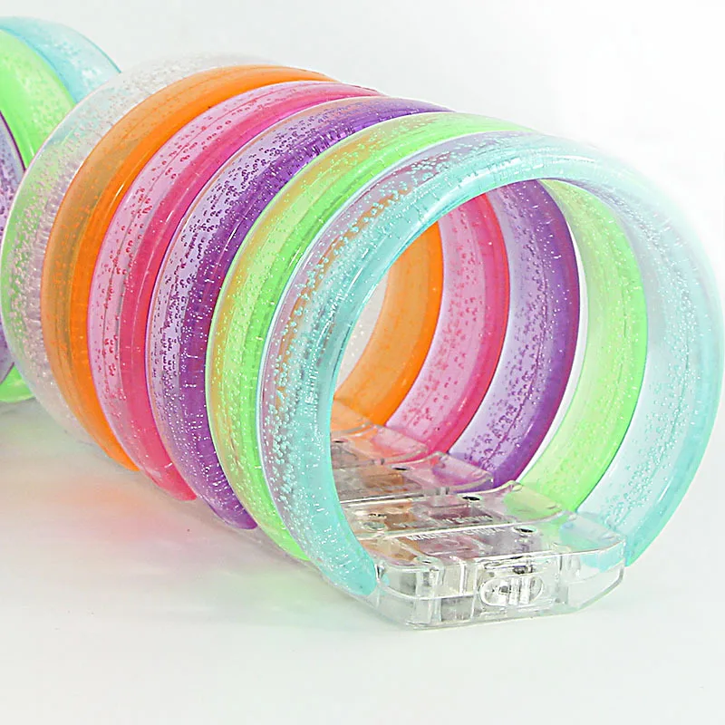 Description Picture 6 of itemLED Light Up Bracelets Personalized Customized Glow Wristband Luminous Bracelet Glow In The Dark Party Supplies for Kids Adults