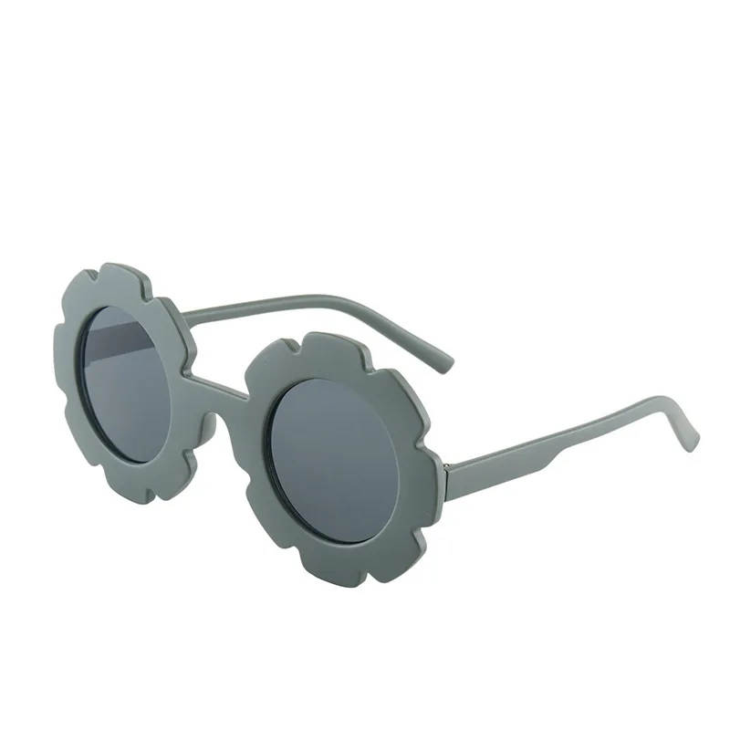 New Tire Flower Round Frame Sun Glasses Cute Decorative Girls Boys Children Kids Outdoor Sun Protection Eyeglasses children sunglasses kids glasses frame