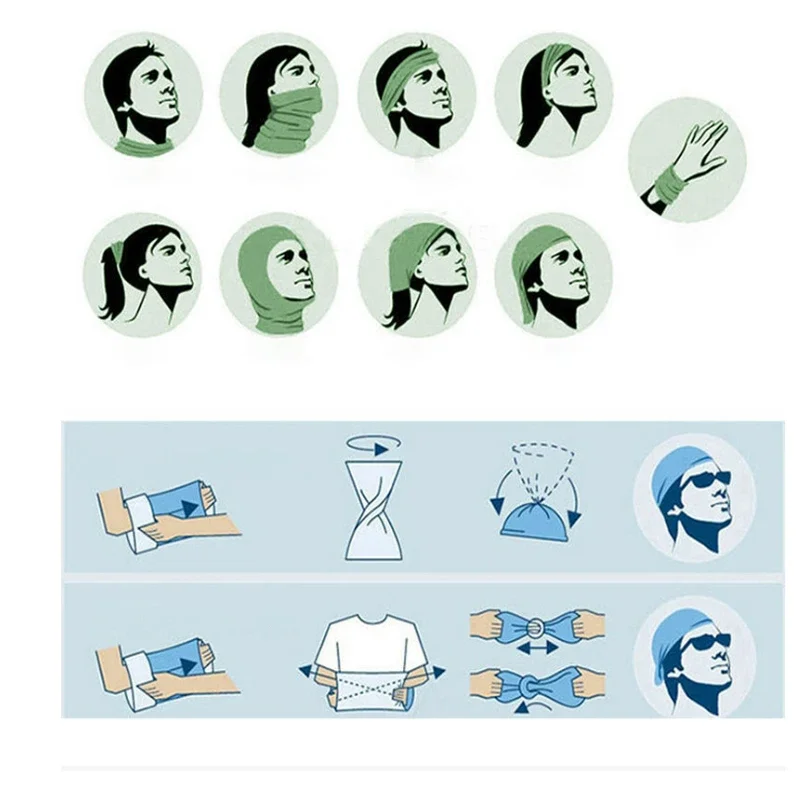 Cool Wrist Sweat Band Large Sports Towel Quick Dry Cold Feeling Hair Band Foldable Outdoor Sports Wristbands Accessories